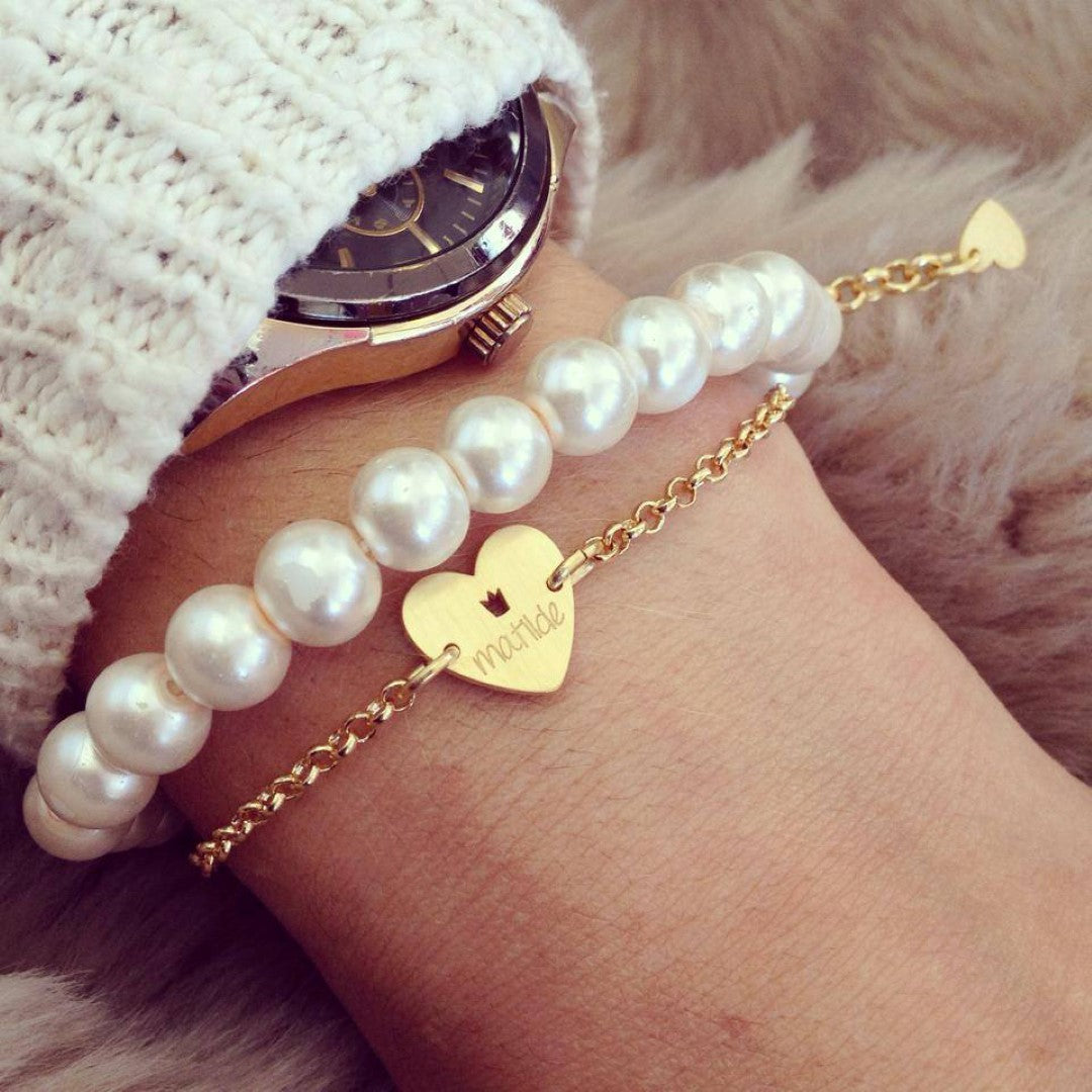 pulseira love coração