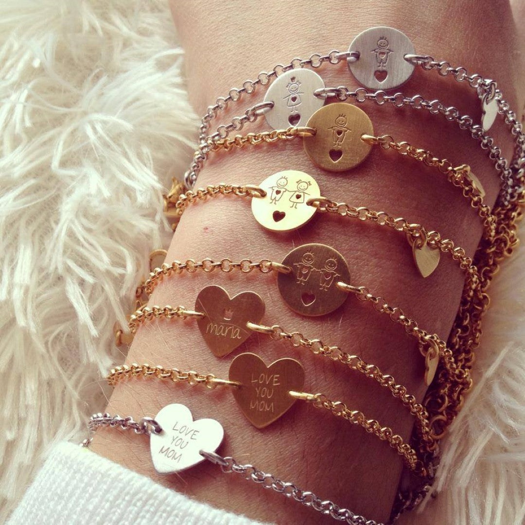 pulseira love coração