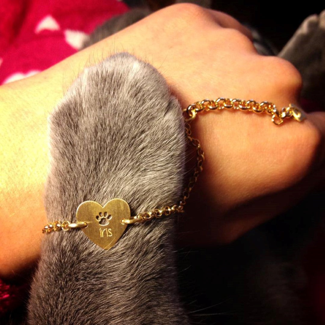 pulseira love coração