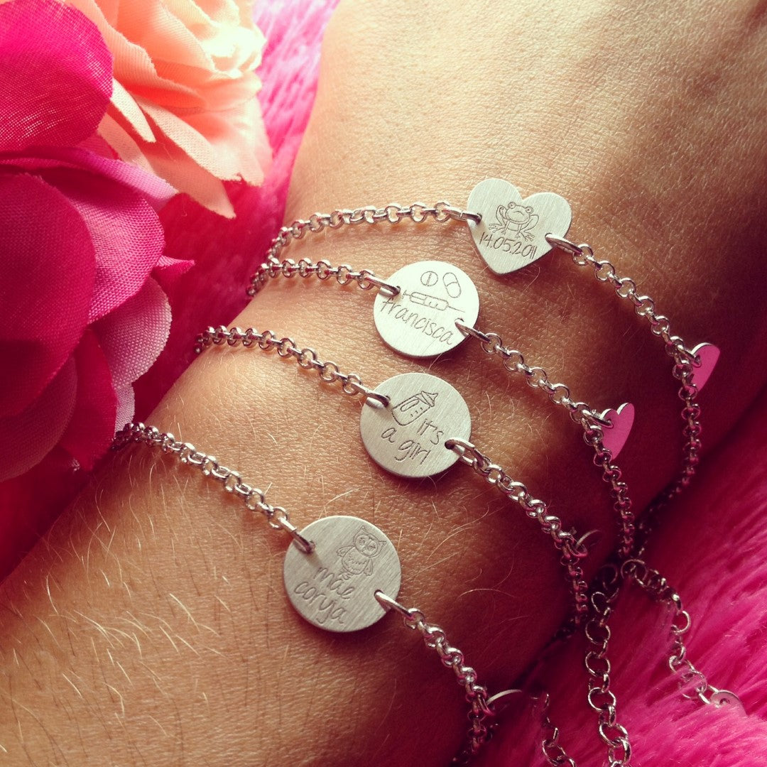 pulseira love coração
