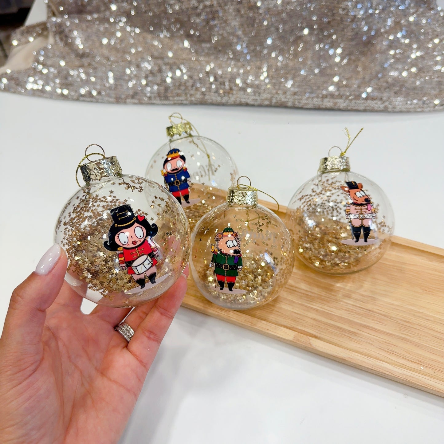 bola de natal em vidro