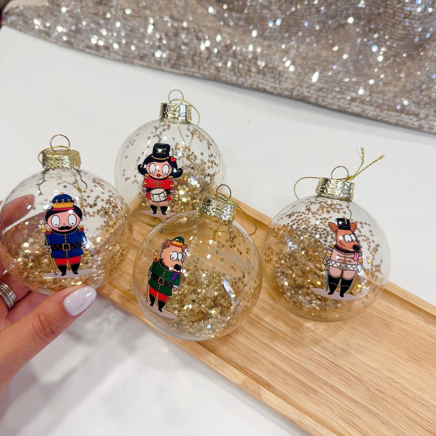 bola de natal em vidro