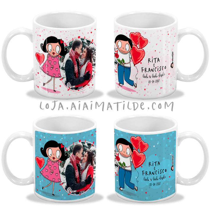 caneca dia dos namorados com foto