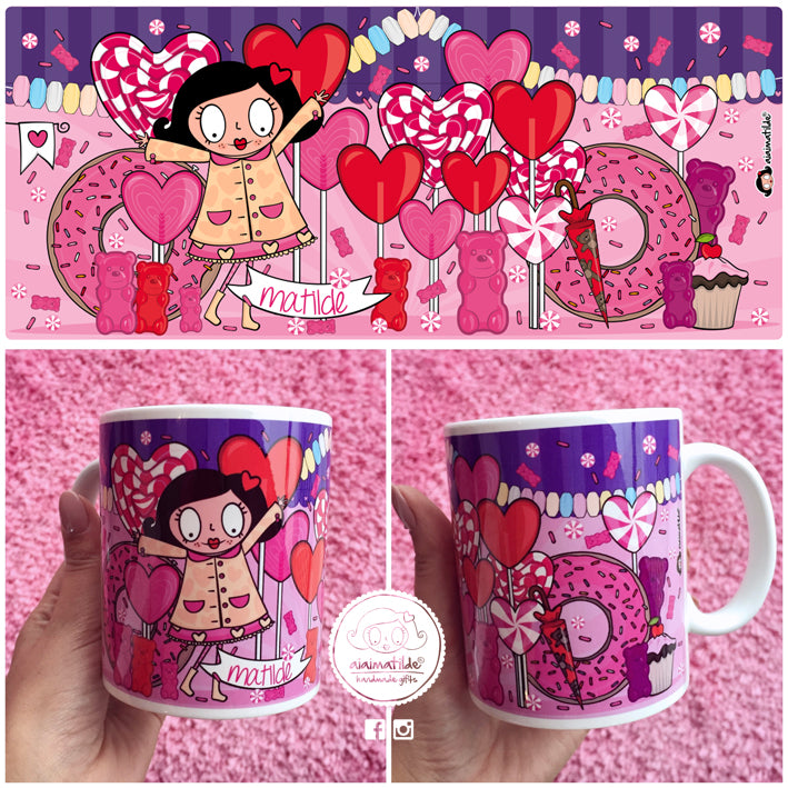 taza con nombre