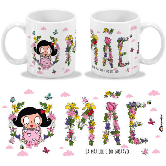 tasse de fleurs mère