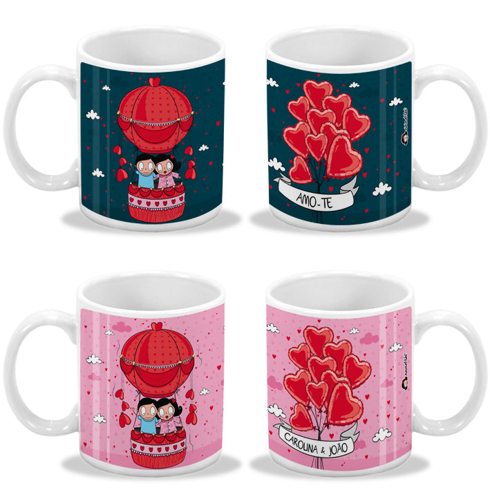 caneca dia dos namorados - gosto de ti