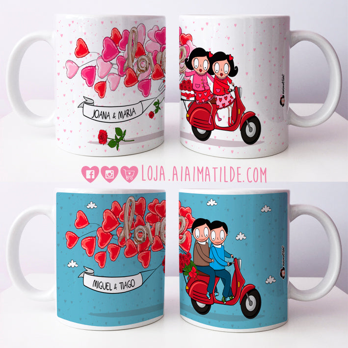 caneca dia dos namorados - vespa