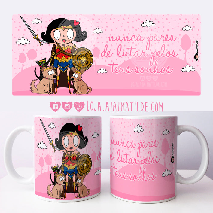 caneca aiai wonder woman