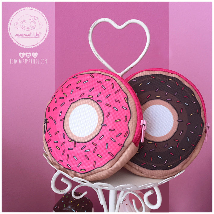 porta moedas donut