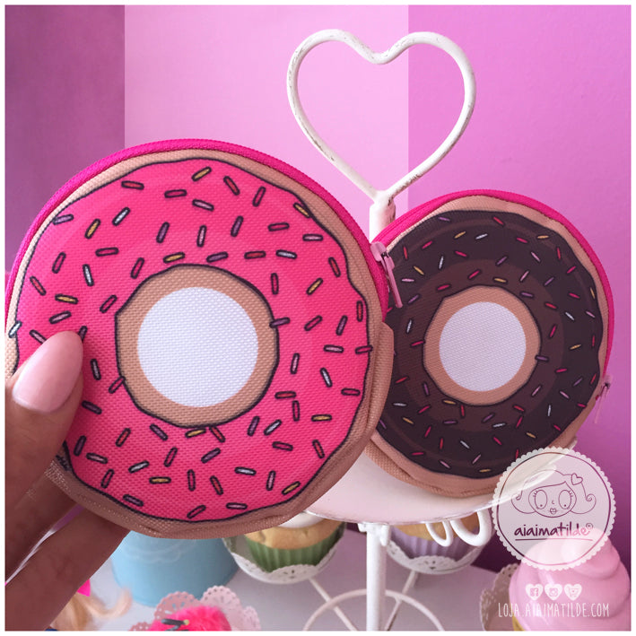 porta moedas donut