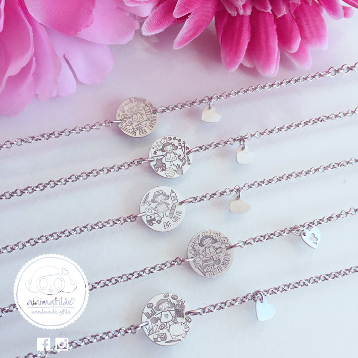 pulsera profesión - redonda