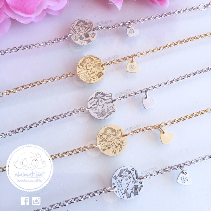 pulsera profesión - redonda