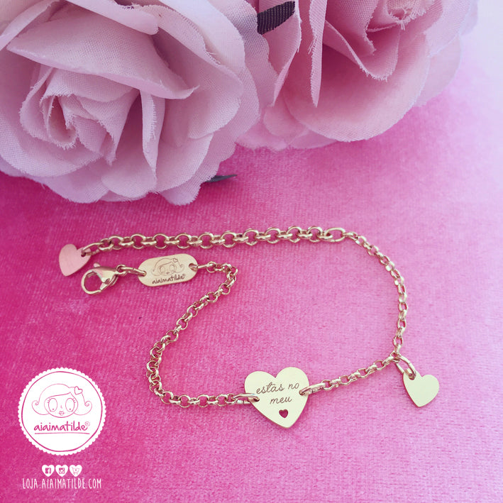 pulseira love - words