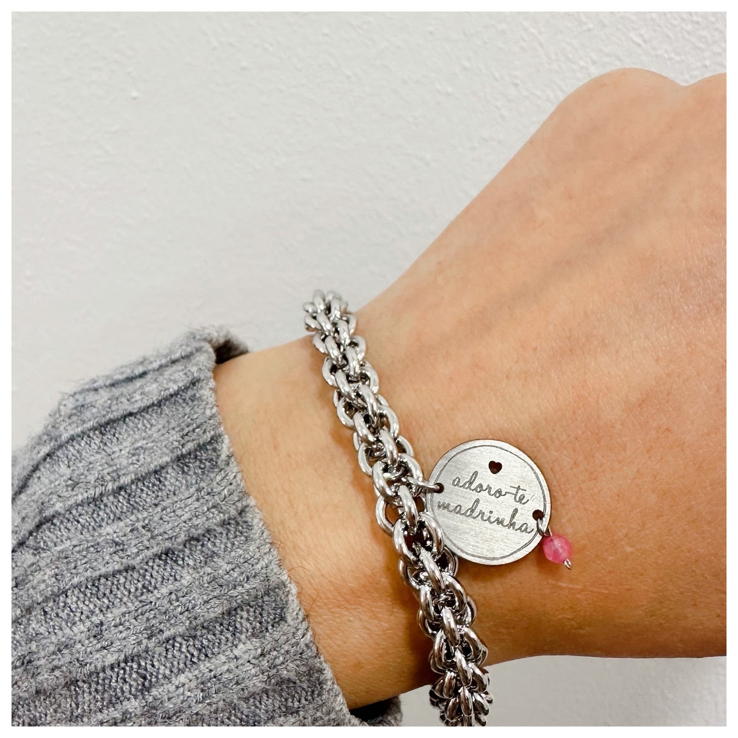 pulseira love cordão