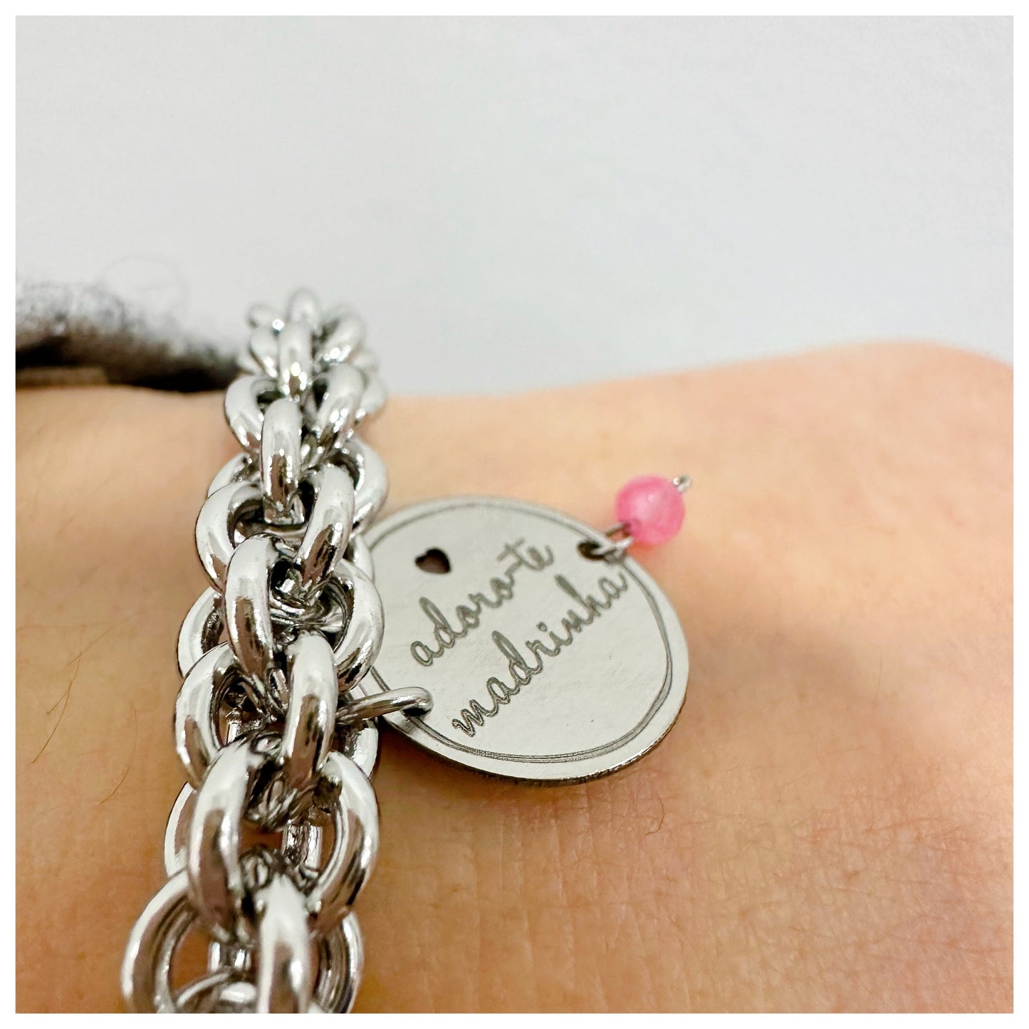 pulseira love cordão