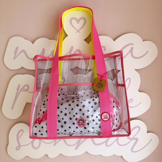 saco jelly transparente